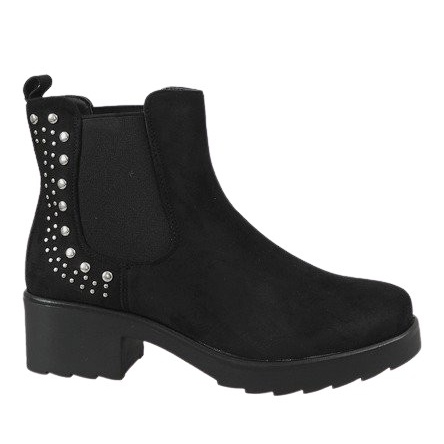 Kayla Shoes Black 88048 high-heeled insulated boots Kayla Shoes Black 88048 high-heeled insulated boots