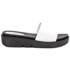 SHELOVET Wedge Sandals white