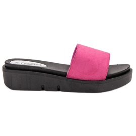 SHELOVET Wedge Sandals pink