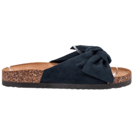 Super Me Fashionable Black Slippers