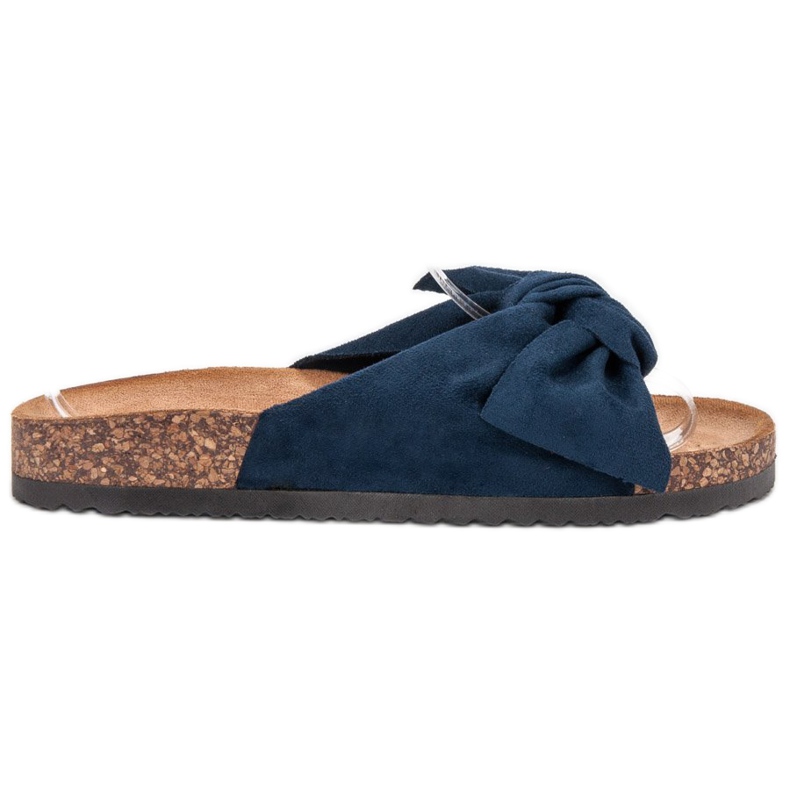 Super Me Fashionable Navy Blue Slippers