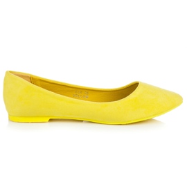 Seastar Suede Ballerina In Spitz yellow