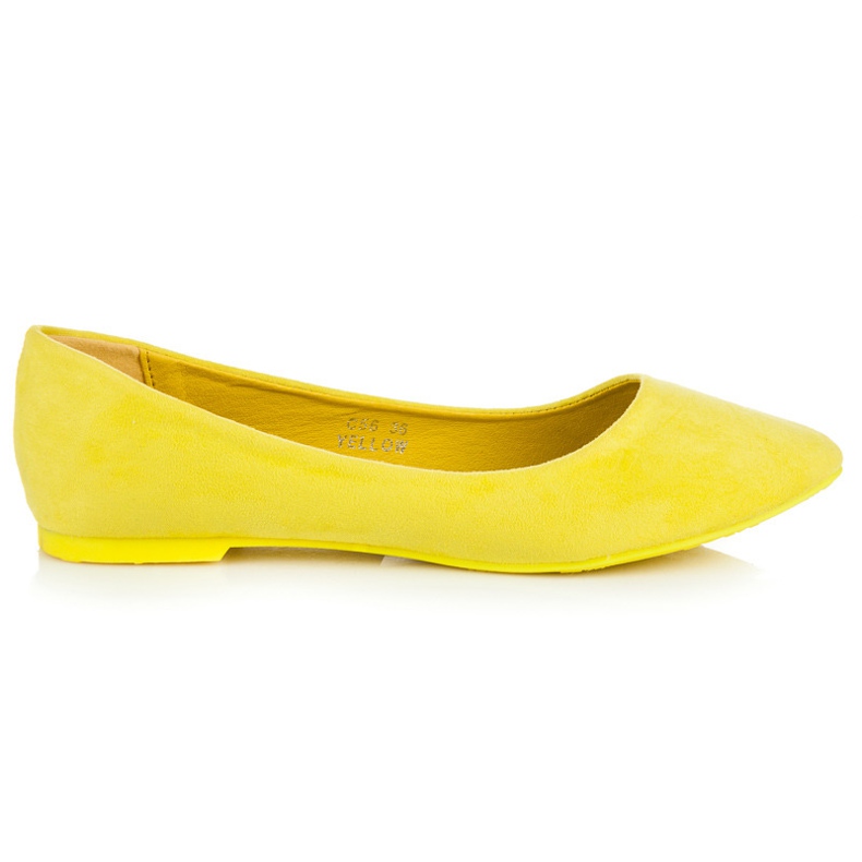 Seastar Suede Ballerina In Spitz yellow