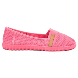 SHELOVET Neon Slipons pink