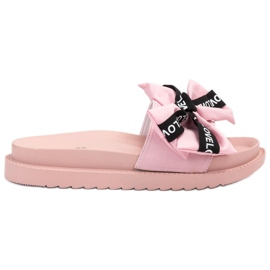 Jumex Slippers With A Love Bow pink