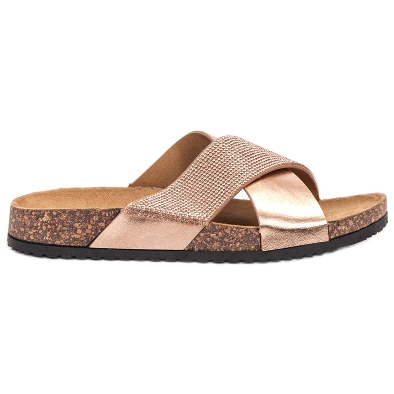 Bestelle Slippers With Cork Sole pink