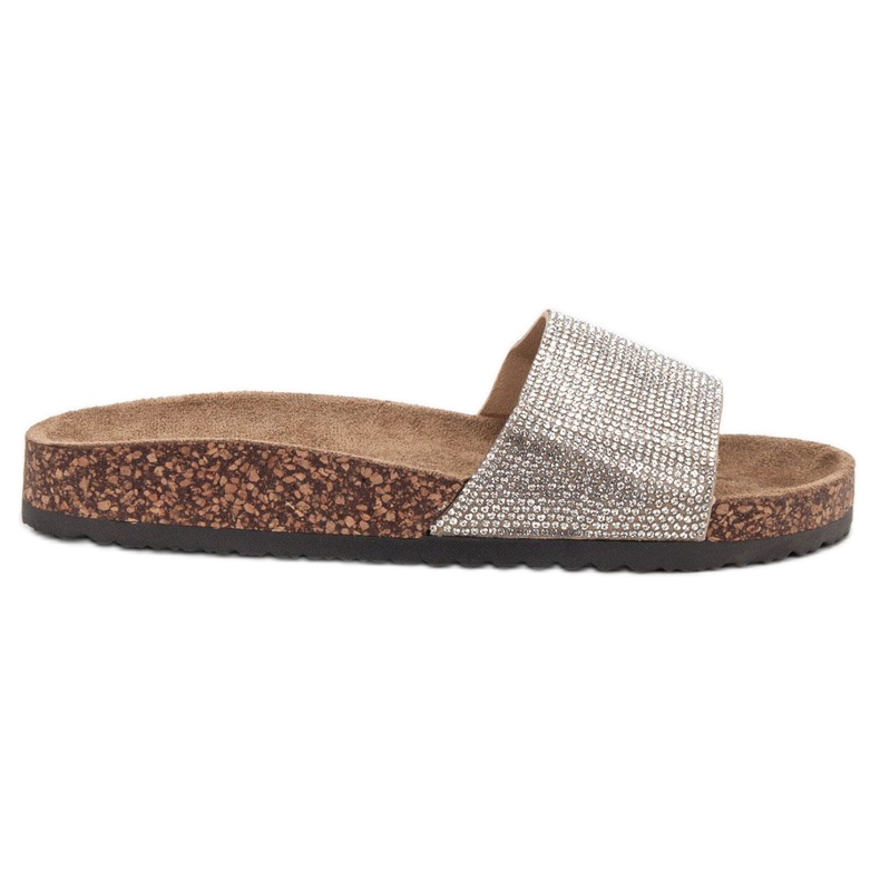 Bona Slippers With Cork Sole grey