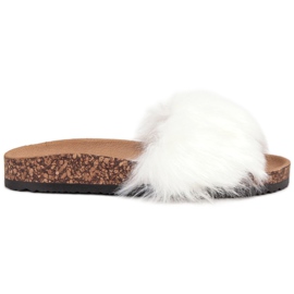 Bona Slippers With Fur white