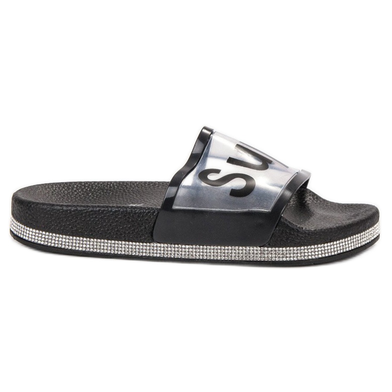 Bona Transparent Slippers black