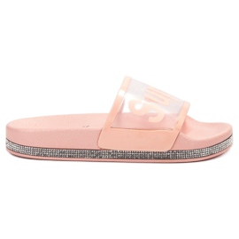 Bona Transparent Slippers pink