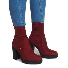 Suede boots BG-59 Red Suede boots BG-59 Red