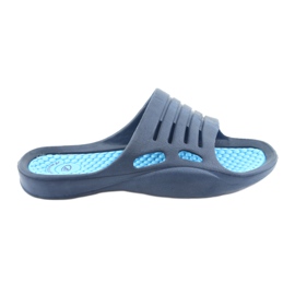 American Club blue foam slippers for water navy blue American Club blue foam slippers for water navy blue