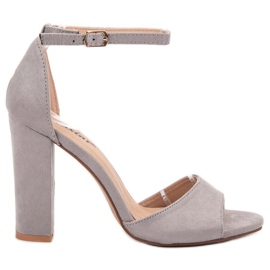 Seastar Suede Sandals On A Bar grey Seastar Suede Sandals On A Bar grey