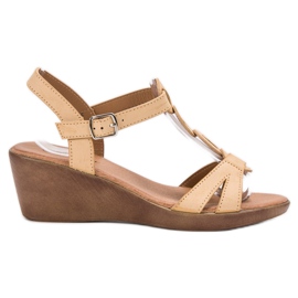 Renda Light Wedge Sandals brown