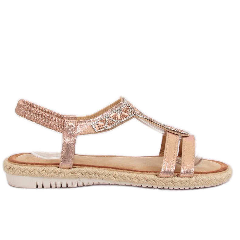 Champagne espadrilles sandals CO-78 Champagne pink