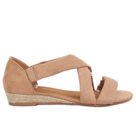 Sandals espadrilles beige 9R72 Khaki