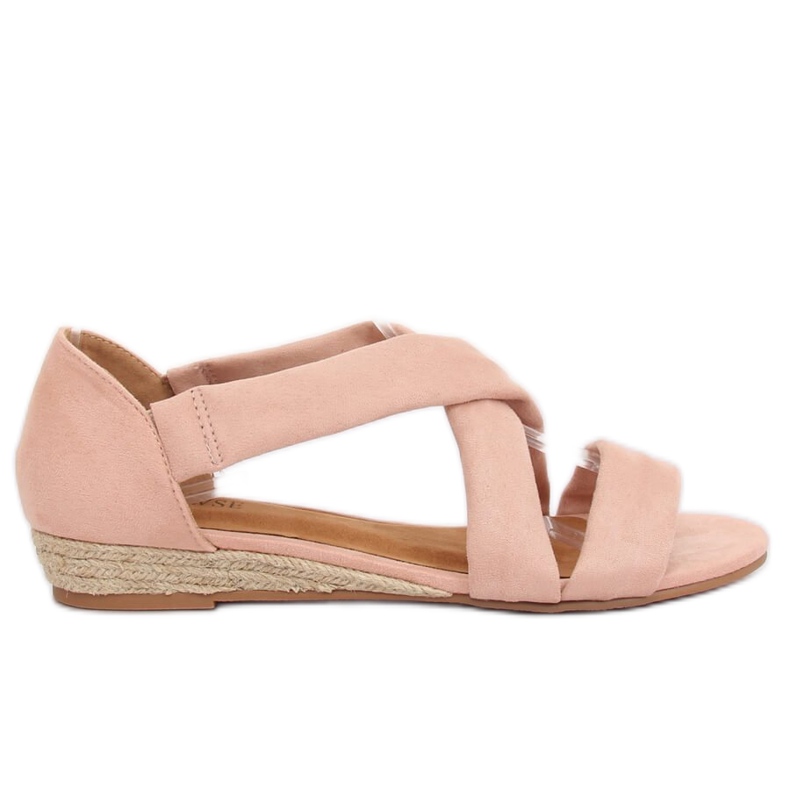 Pink espadrilles sandals 9R72 Pink
