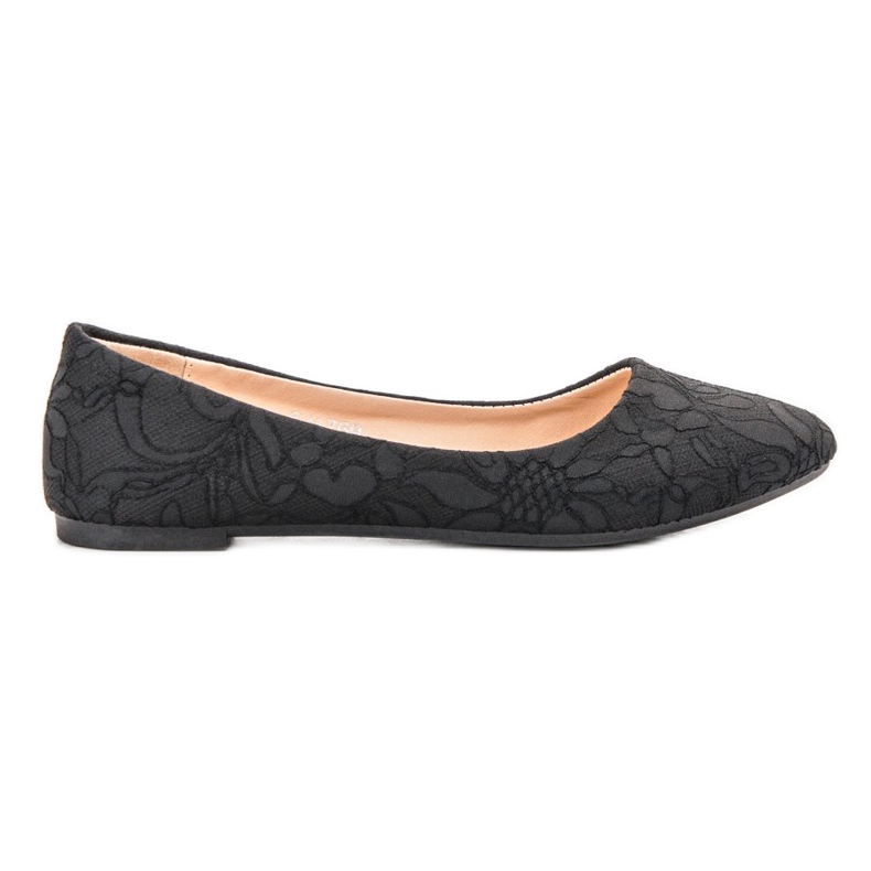 SHELOVET Ballerina With Lace black SHELOVET Ballerina With Lace black