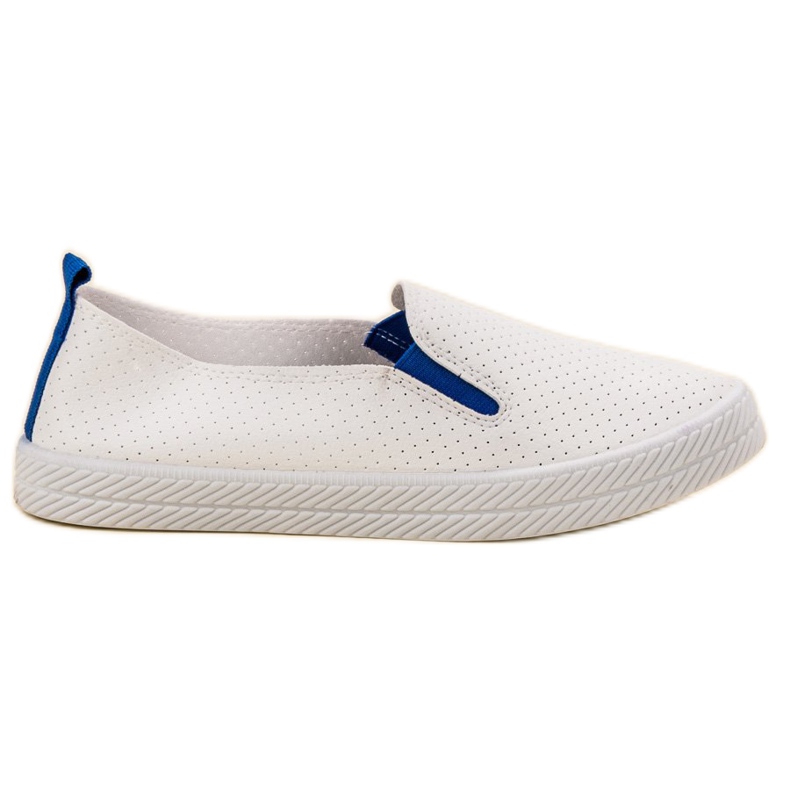 Kylie White Slip On Sneakers