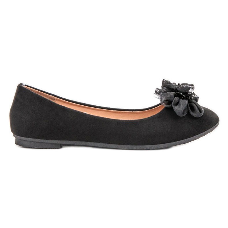 Fama Decorated ballerinas black