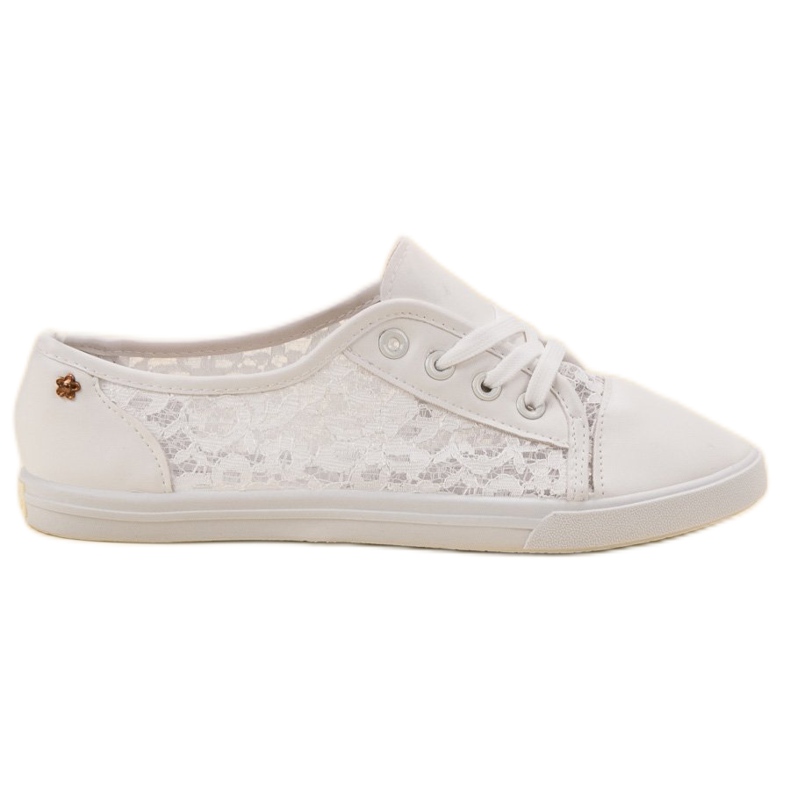 Renda Sneakers With Lace white