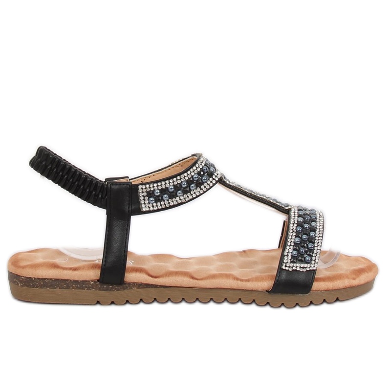 Black women's sandals HT-67 Black