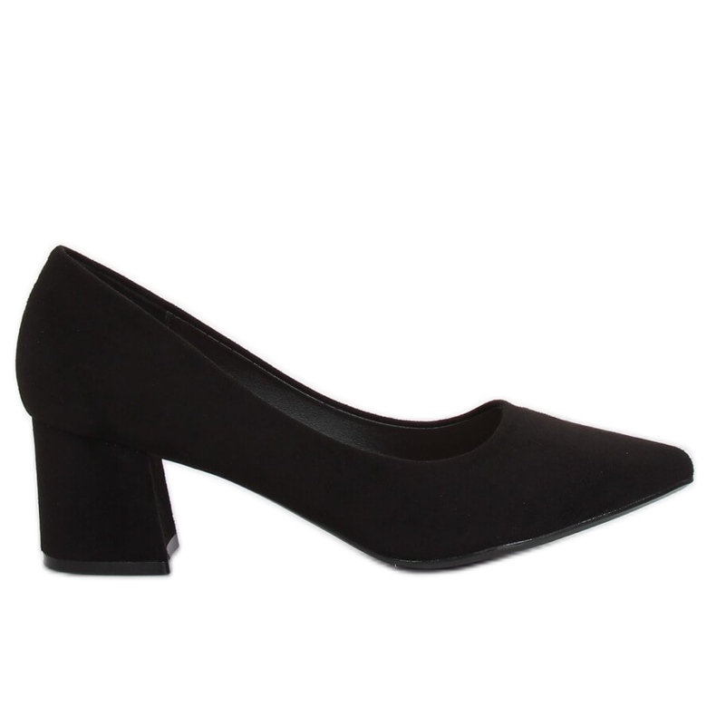 Black pumps with wide heels KJ-10 Black