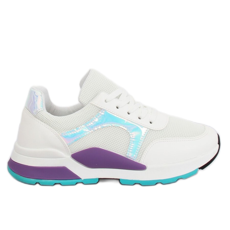 White PP-46 White sports shoes multicolored