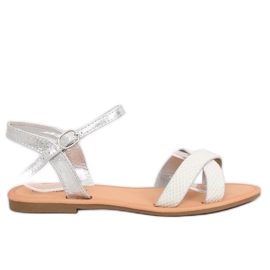 Women's and silver sandals WL282 Silver grey