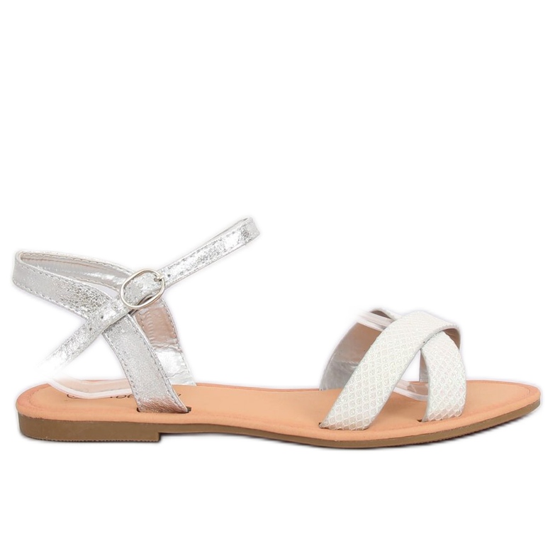 Women's and silver sandals WL282 Silver grey