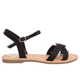 Black and women's sandals WL282 Black