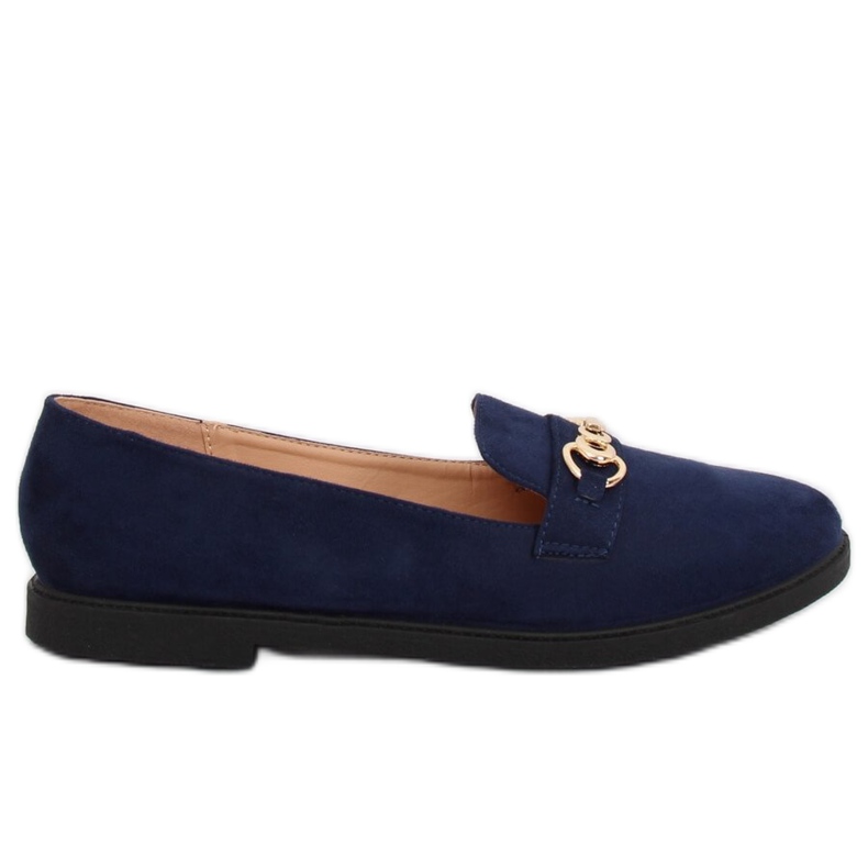 Women's loafers navy blue 1631-123 D. Blue