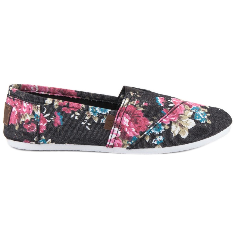 SHELOVET Slipony In Flowers black multicolored