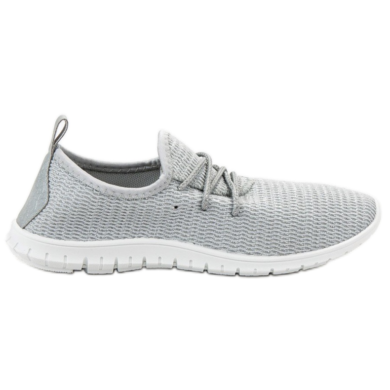 Gray Textile Footwear grey