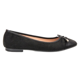 Super Mode Suede ballerinas black