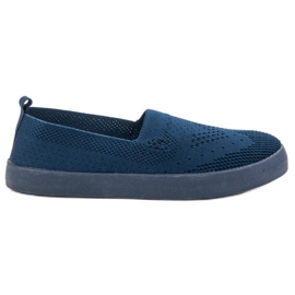 SHELOVET Textile Slipons blue