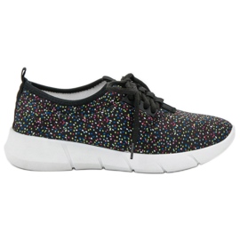 Bona Sport Shoes With Polka Dots black