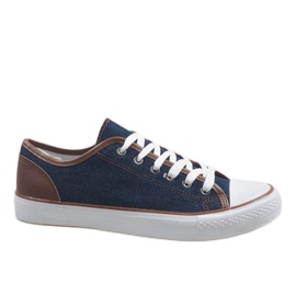 Men's navy blue sneakers DD50-40 Men's navy blue sneakers DD50-40