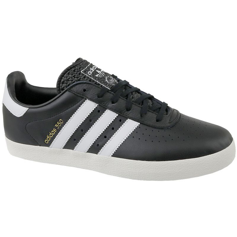 adidas 350 leather black