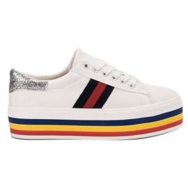 SHELOVET Sports Shoes On The Platform white