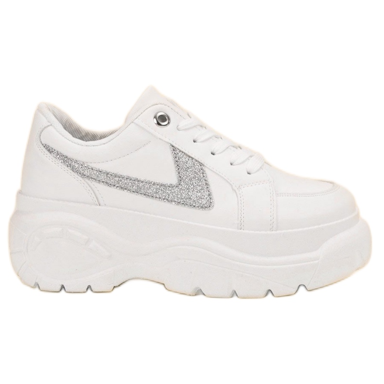 SHELOVET White Sneakers On The Platform