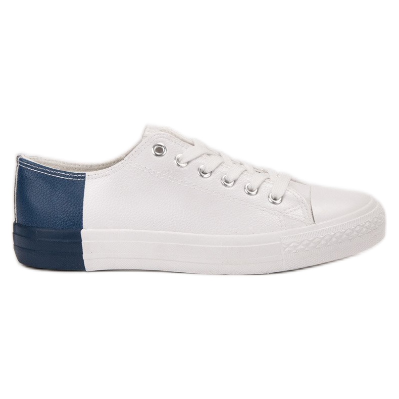 SHELOVET Sneakers With Eco Leather white