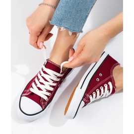 SHELOVET Burgundy Sneakers red SHELOVET Burgundy Sneakers red