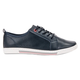 Filippo Leather brogues navy blue