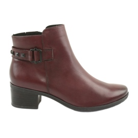 Women's boots Caprice 25433 burgundy red Women's boots Caprice 25433 burgundy red