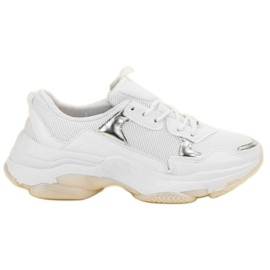 Small Swan Casual Sneakers white