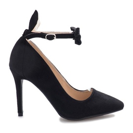 Black Dixon bunny heels