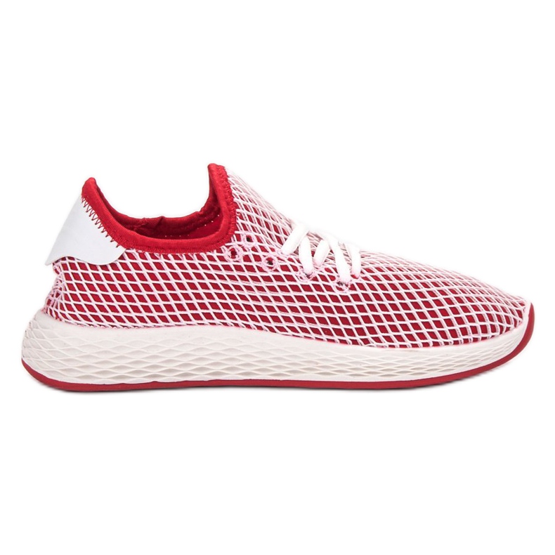 SHELOVET Fashionable Slip-On Shoes white red