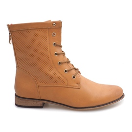 Openwork boots 122-35 Camel brown Openwork boots 122-35 Camel brown