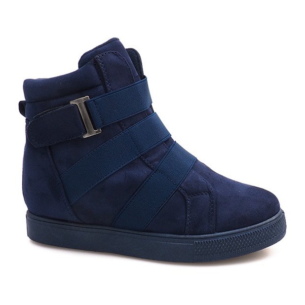 Sneakers With Elastics XY-297 Navy Blue